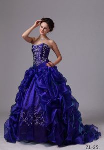Pretty Quinceanera Dress for Custom Made with Pick-ups and Sweep Train
