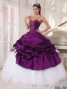 Gorgeous Sweetheart Appliqued Quinceanera Dresses in Taffeta and Tulle