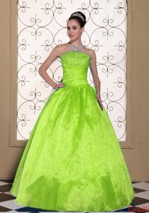 Lovely Beaded Taffeta and Organza Quinceanera Dresses for Custom Made