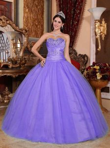 Sweetheart Tulle and Taffeta Ruched Purple New Dresses for Quinceanera