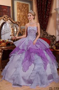 Affordable Sweetheart Sweet Sixteen Quinceanera Dresses with Ruffles and Ruches