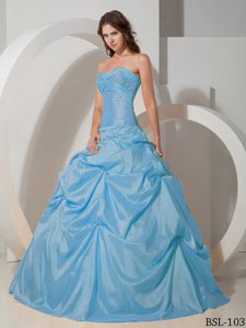 Taffeta for Yellow Ball Gown Sweetheart Beading Quinceanera Gown Dresses