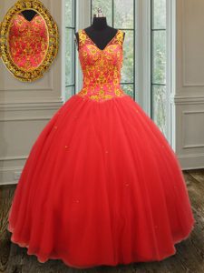 Best Selling Sleeveless Beading and Appliques Zipper Sweet 16 Dresses