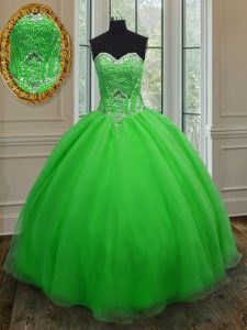 Super Sweetheart Sleeveless Lace Up Quinceanera Dresses Organza
