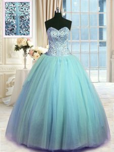 Fashionable Sleeveless Beading and Ruching Lace Up Sweet 16 Quinceanera Dress