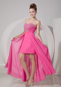 Sweetheart High-low Beaded and Ruched Impressive Dresses for Damas