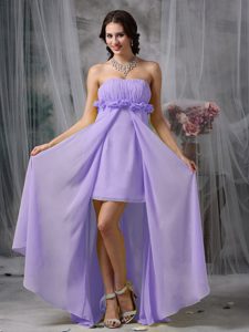 Lilac Sheath High-low Zipper-up Best Seller Dama Dresses under 150