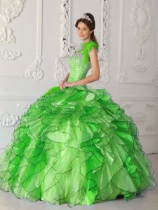 Strapless Sweet 16 Dresses in Satin and Organza for Custom Made