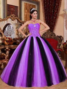 Muti-Colored Ball Gown Quinceanera Dresses with Sweetheart in Tulle