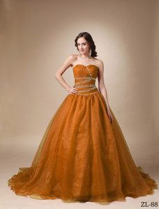 Glitz A-line Sweetheart Sweet Sixteen Quinceanera Dresses with Ruches and Beads