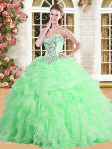 Fantastic Pick Ups Floor Length 15 Quinceanera Dress Sweetheart Sleeveless Lace Up
